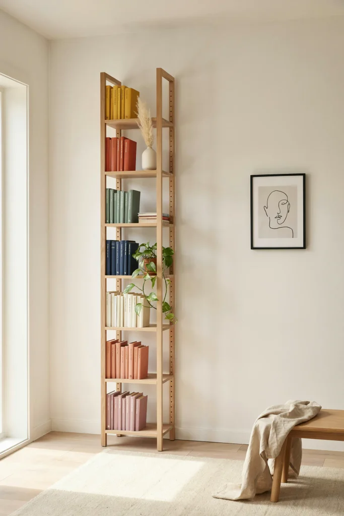 24 Bookshelf Ideas for Small Spaces That Wow 6 Tall Narrow Book Tower