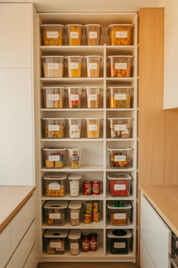 Vertical Pantry Bins