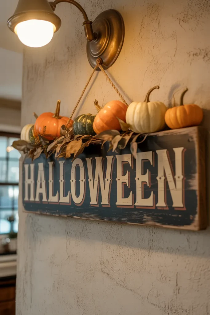 Vintage Halloween Sign