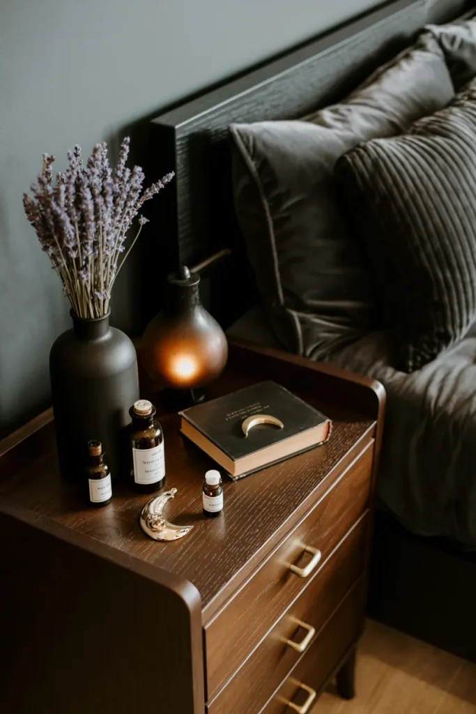 Witchy Nightstand Decor
