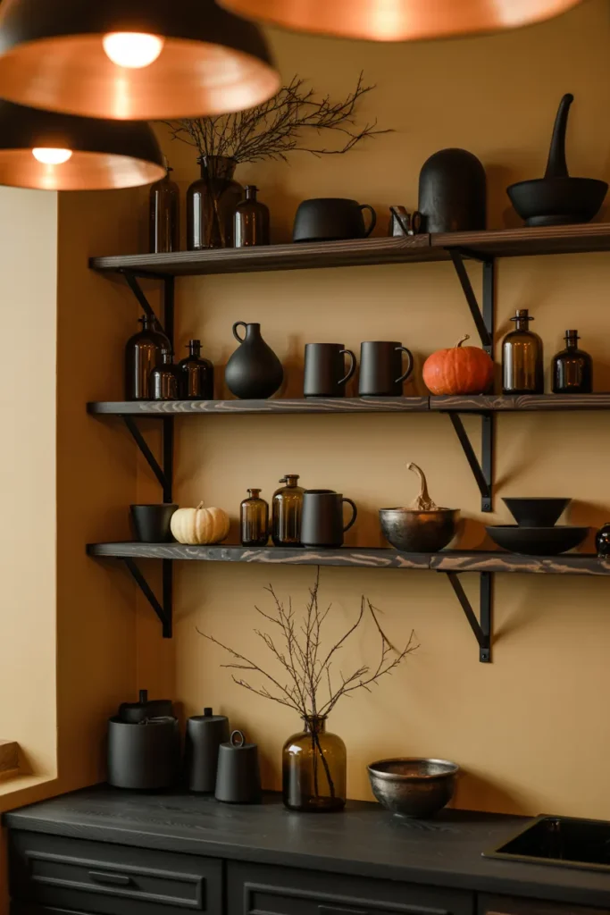 Witchy Open Shelves