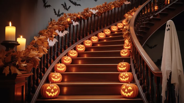 Halloween Staircase Decor Ideas