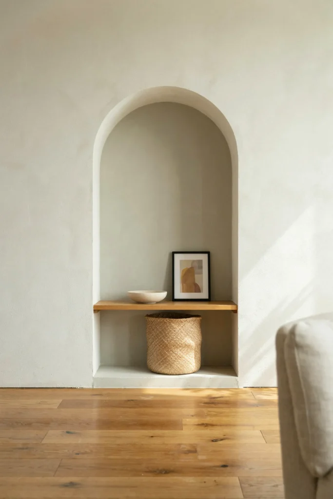 20 Small Apartment Entryway Ideas That Feel Much Bigger 4 Arched Wall Alcove
