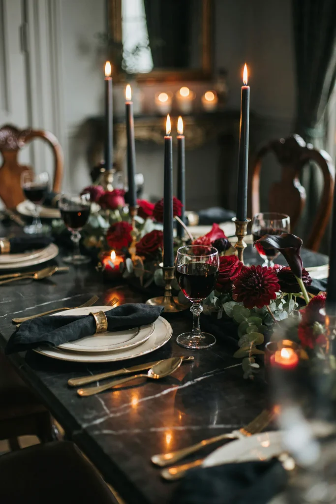 Black Marble Tablescape