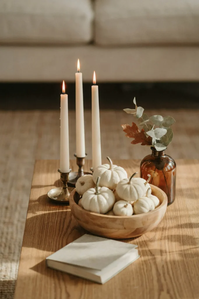 21 Elegant Fall Home Decor Ideas You'll Simply Adore 6 Candlelit Coffee Table