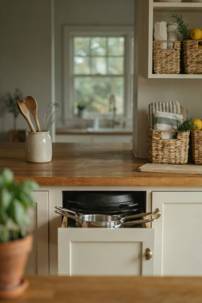 22 Farmhouse Kitchen Design Ideas for Warm, Cozy Charm 16 Deep Farmhouse Drawers