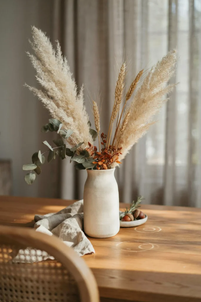 21 Elegant Fall Home Decor Ideas You'll Simply Adore 4 Dried Floral Arrangements