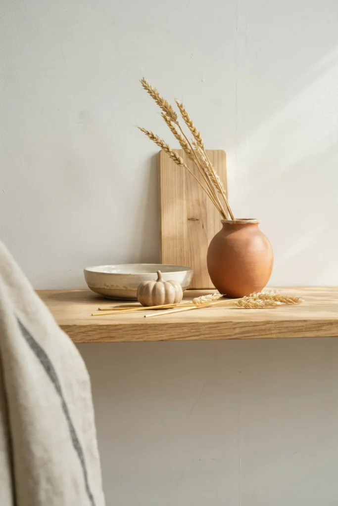 21 Minimalist Fall Decorations for a Calm 2026 Look 21 Earthy Ceramic Accents