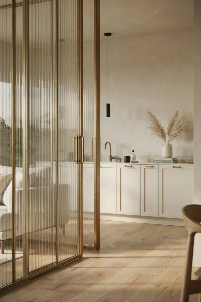 Fluted Glass Divider