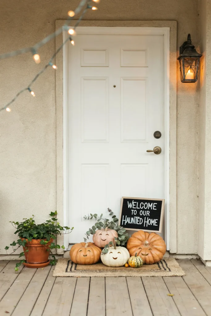 Friendly Pumpkin Door
