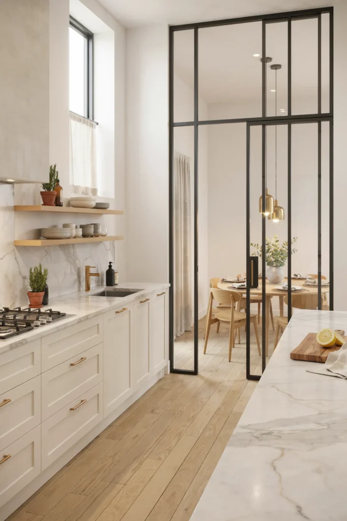Glass Door Partition