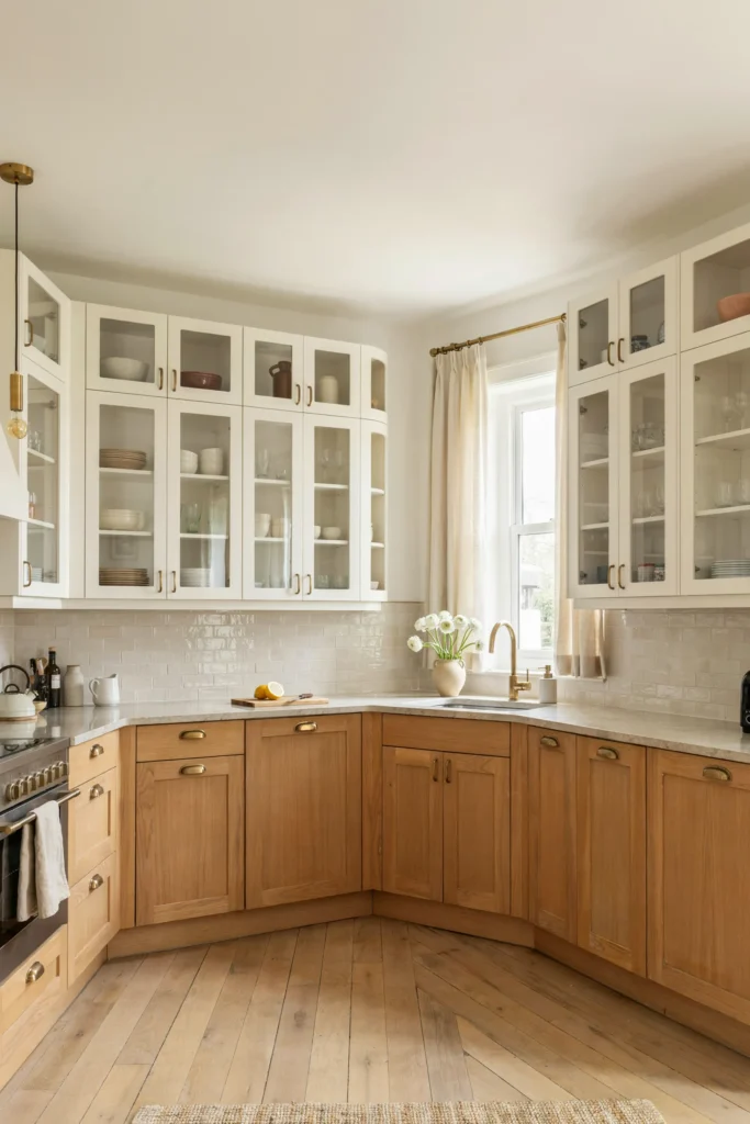 Glass-Front Upper Cabinets