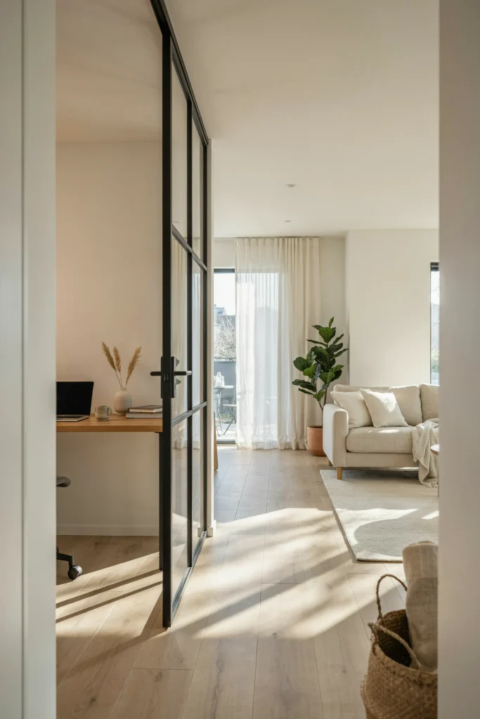 24 Room Divider Ideas That Transform Every Small Space 7 Glass Partition
