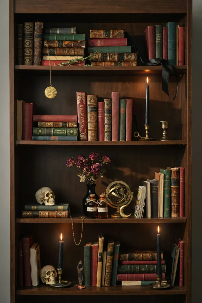 Gothic Witch Bookshelf