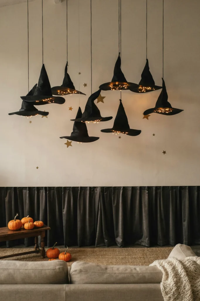 Hanging Witch Hat Lights