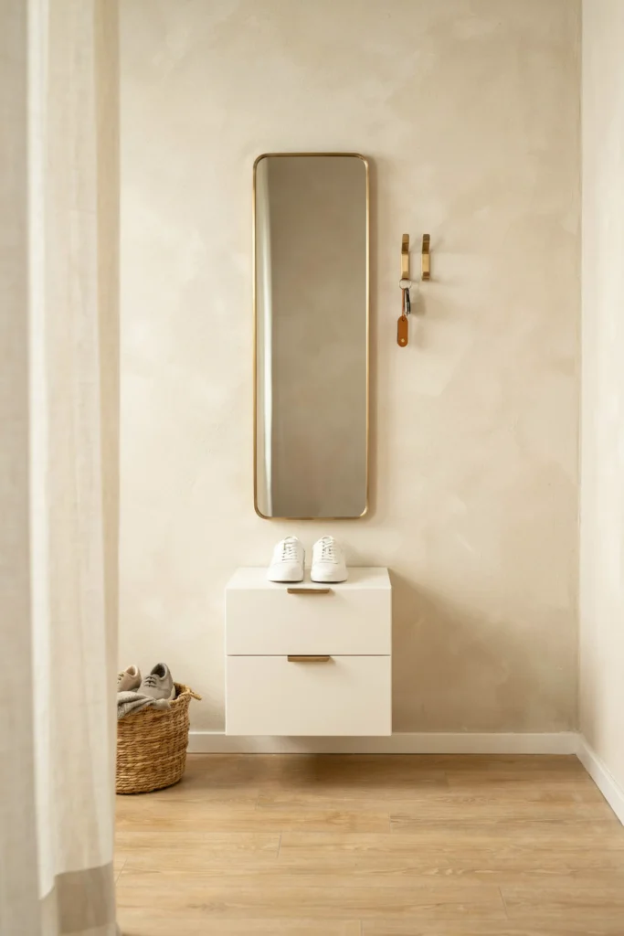 20 Small Apartment Entryway Ideas That Feel Much Bigger 6 Hidden Shoe Drawer