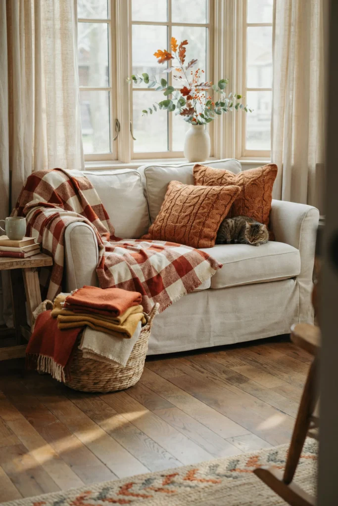 Layered Plaid Blankets