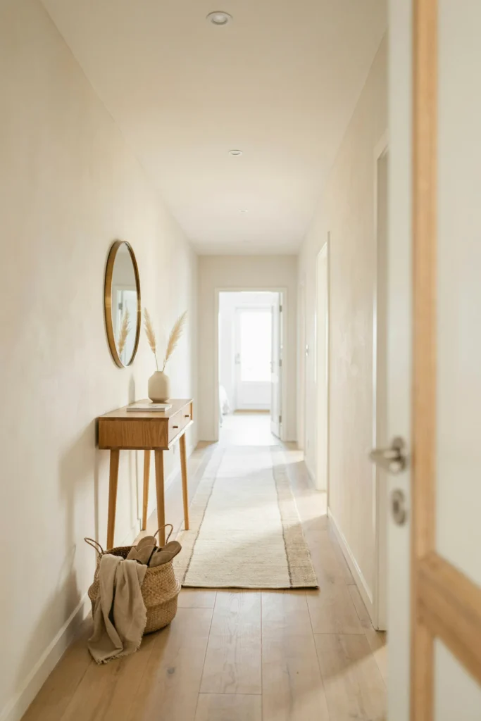 23 Narrow Entryway Ideas for Small Spaces You'll Love 10 Light-Colored Runner