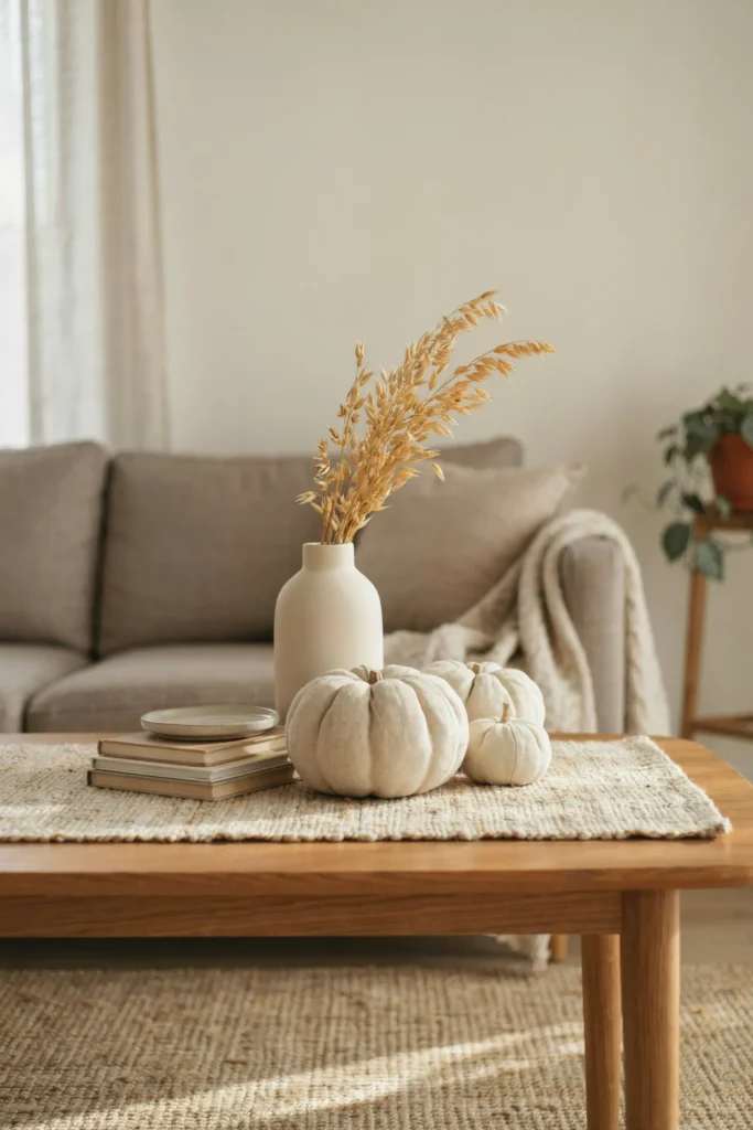 Linen Pumpkin Accents