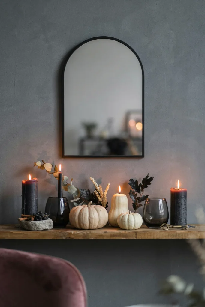 Moody Candle Mantel
