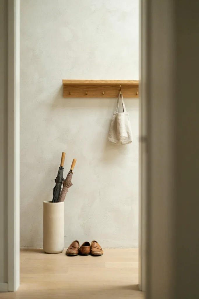 20 Small Apartment Entryway Ideas That Feel Much Bigger 17 Narrow Umbrella Stand
