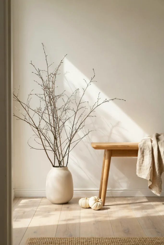 21 Minimalist Fall Decorations for a Calm 2026 Look 5 Natural Branch Displays