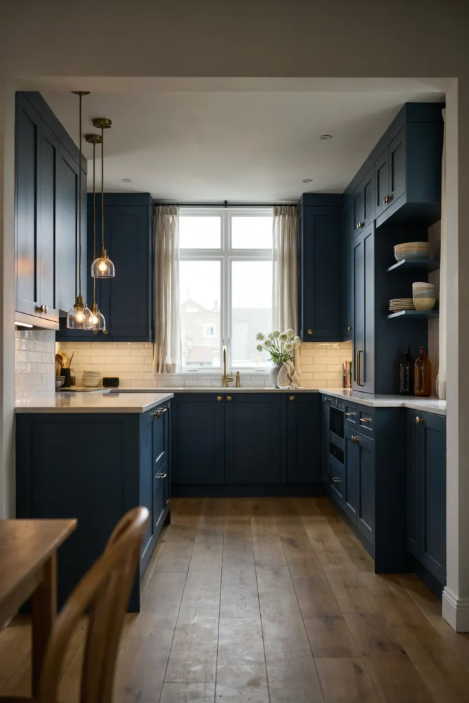 Navy Blue Cabinets