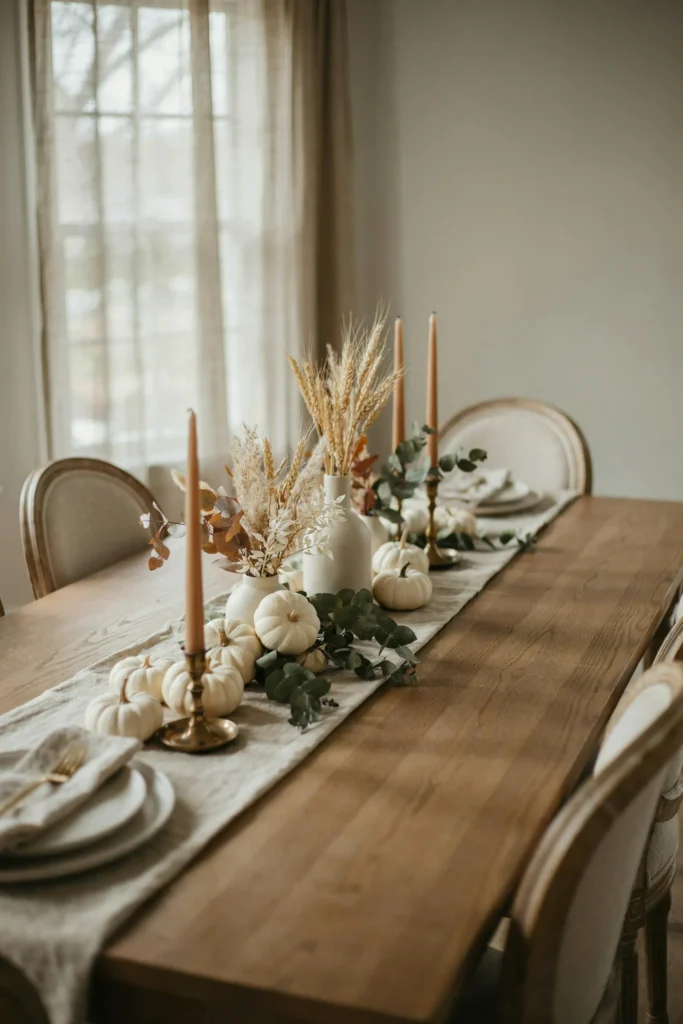 21 Elegant Fall Home Decor Ideas You'll Simply Adore 17 Neutral Fall Centerpieces