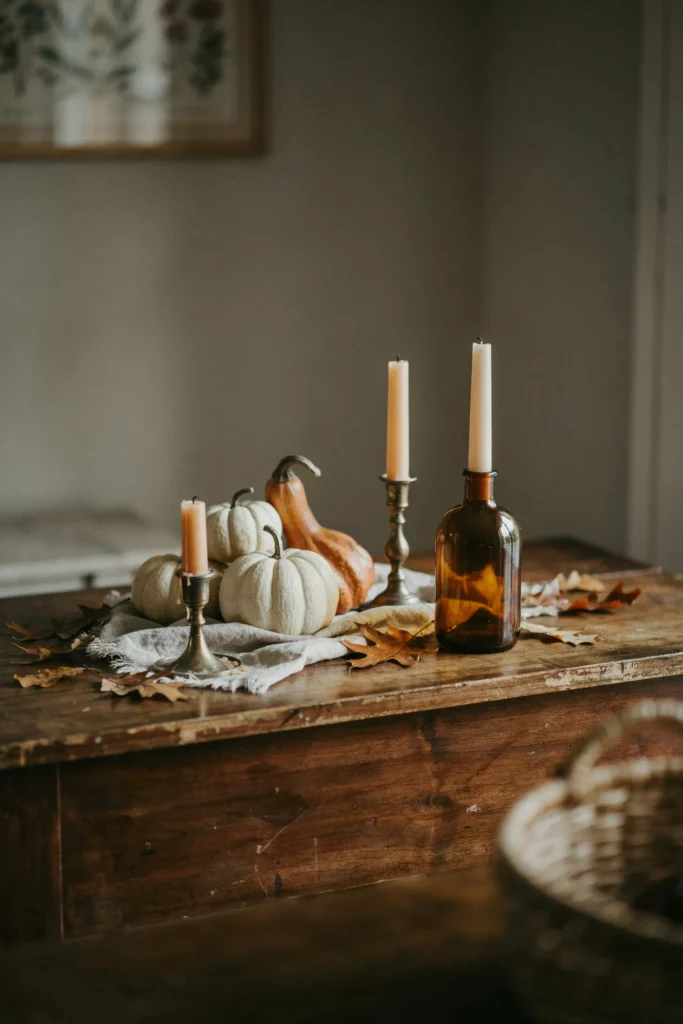 22 Vintage Halloween Decor Ideas for a Nostalgic 2026 12 Porcelain Pumpkin Cluster