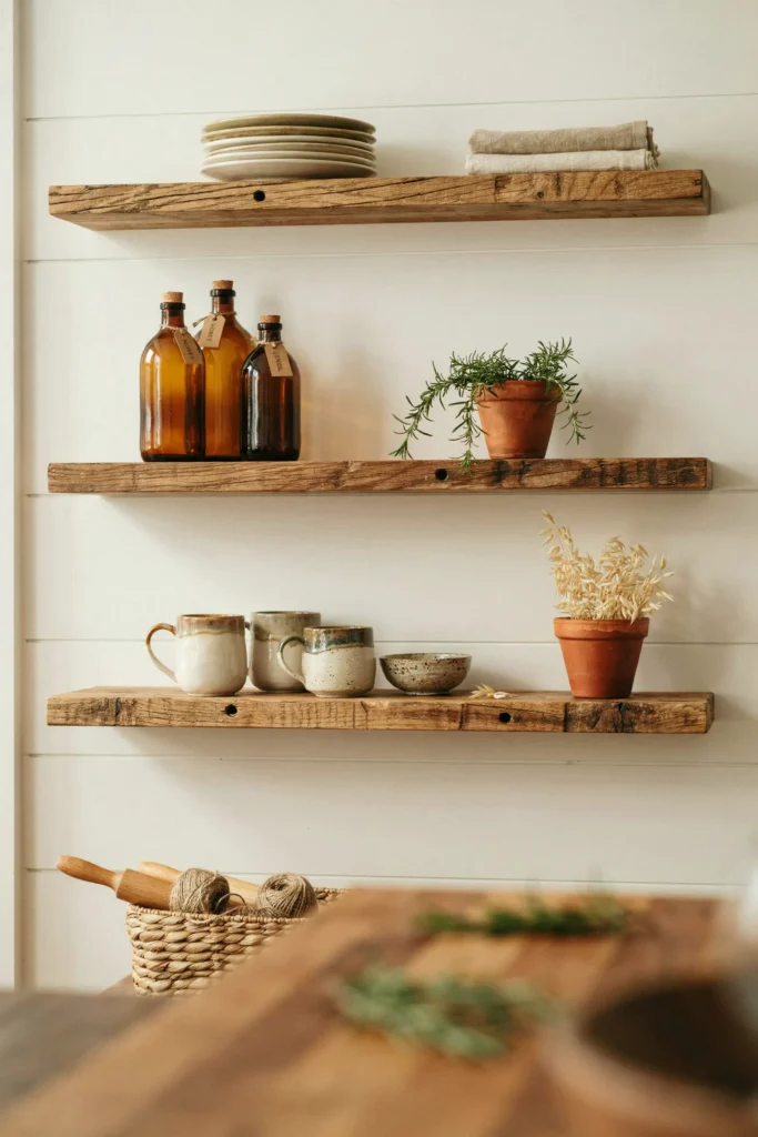 Reclaimed Wood Shelving