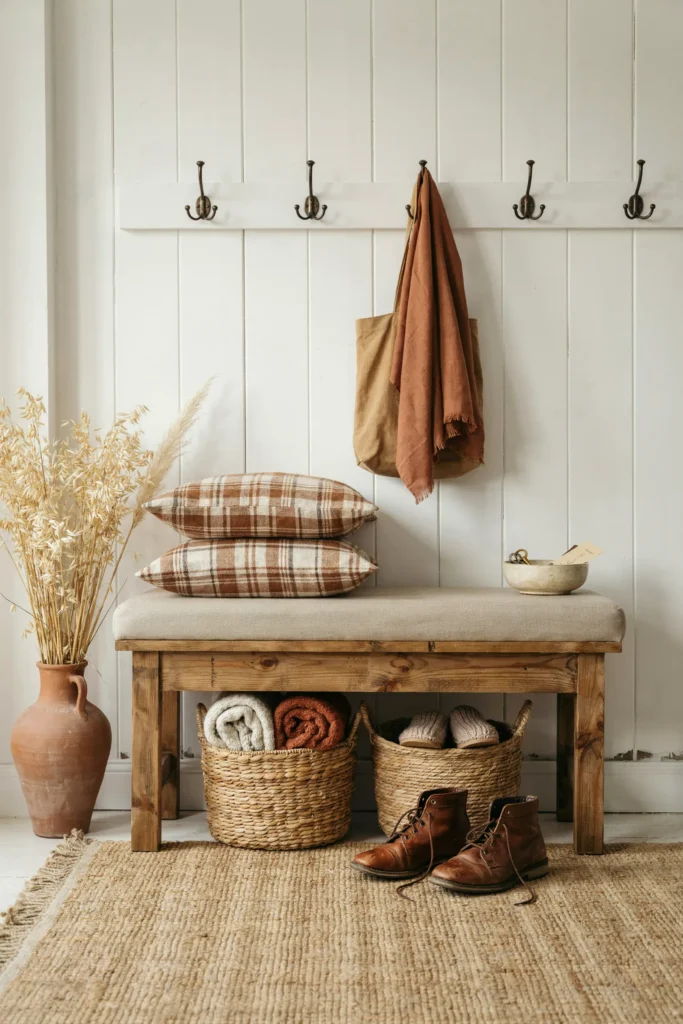 Rustic Entryway Benches