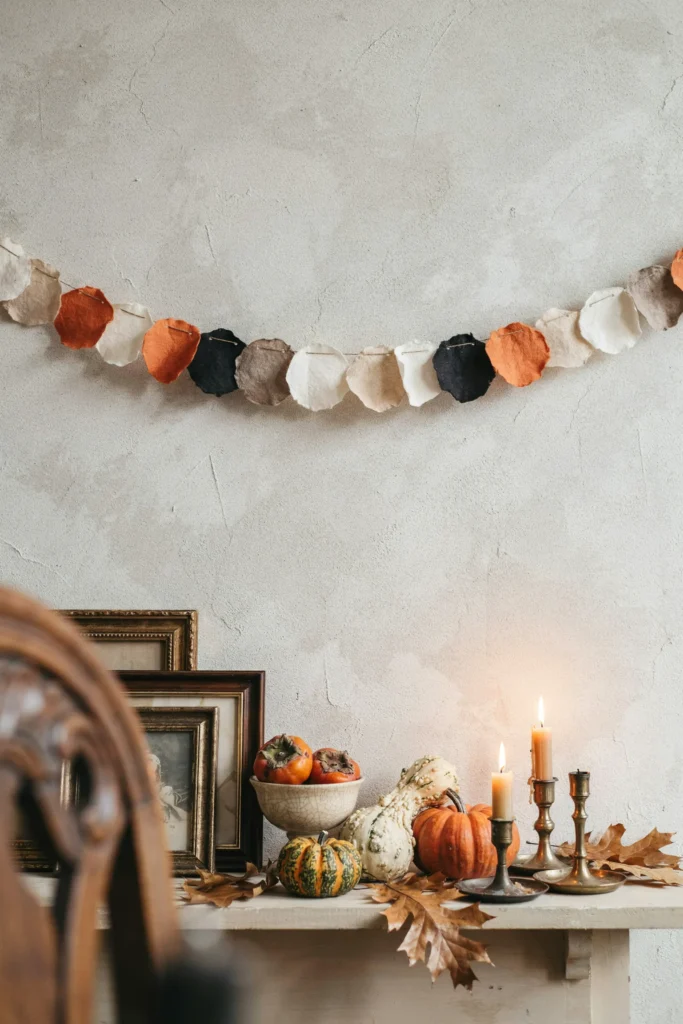 22 Vintage Halloween Decor Ideas for a Nostalgic 2026 21 Scalloped Paper Garland