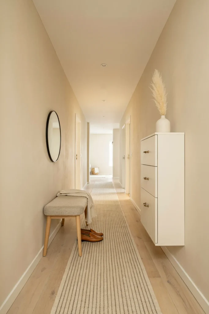 23 Narrow Entryway Ideas for Small Spaces You'll Love 24 Slim Bench vs. Shoe Cabinet