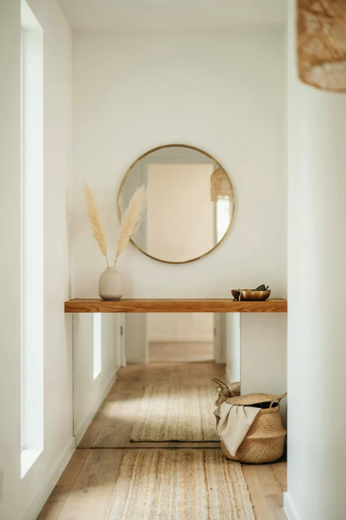23 Narrow Entryway Ideas for Small Spaces You'll Love 2 Slim Floating Console
