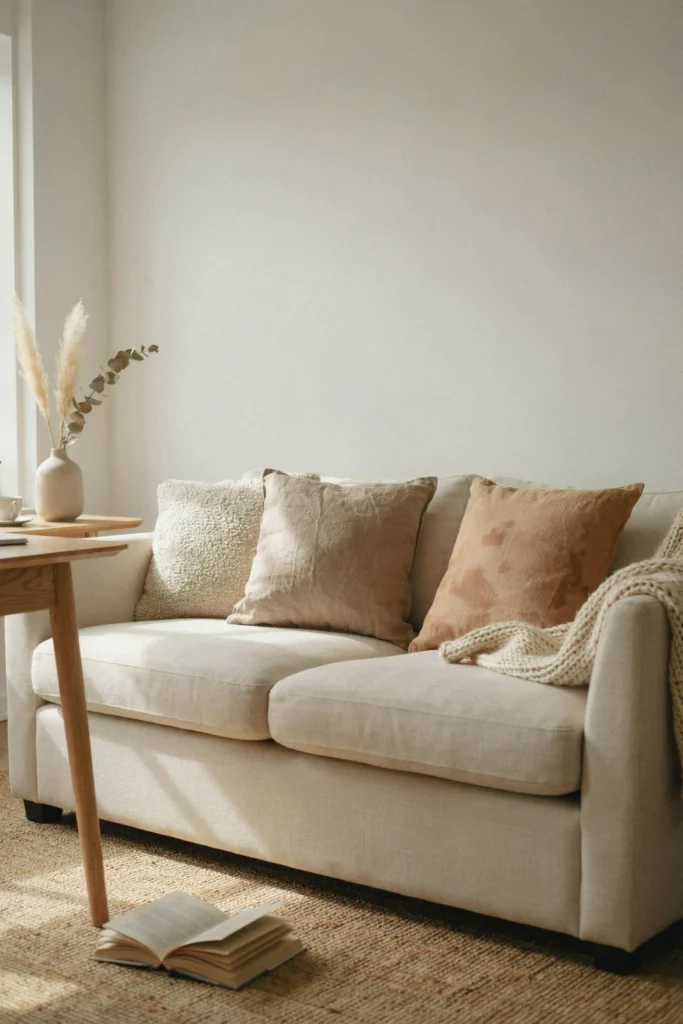 21 Minimalist Fall Decorations for a Calm 2026 Look 10 Soft Autumn Cushion Covers
