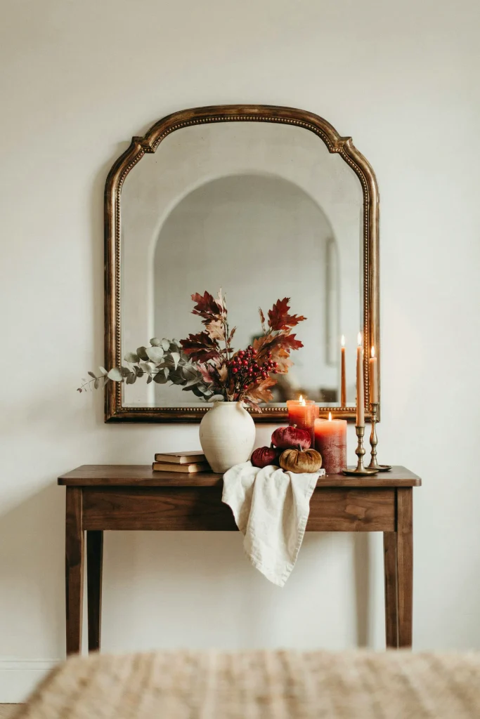 20 Fall Decorations for 2026 That Feel Truly Opulent 13 Statement Autumn Mirror