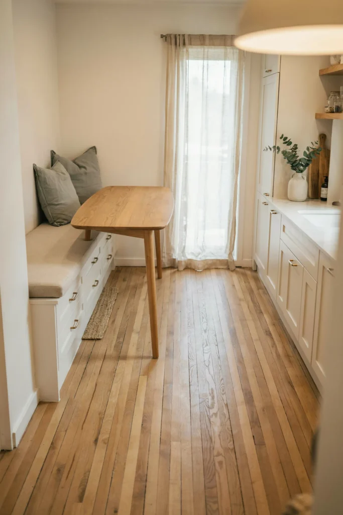22 Small Kitchen Banquette Seating Ideas Worth Stealing 4 Storage Drawer Banquette