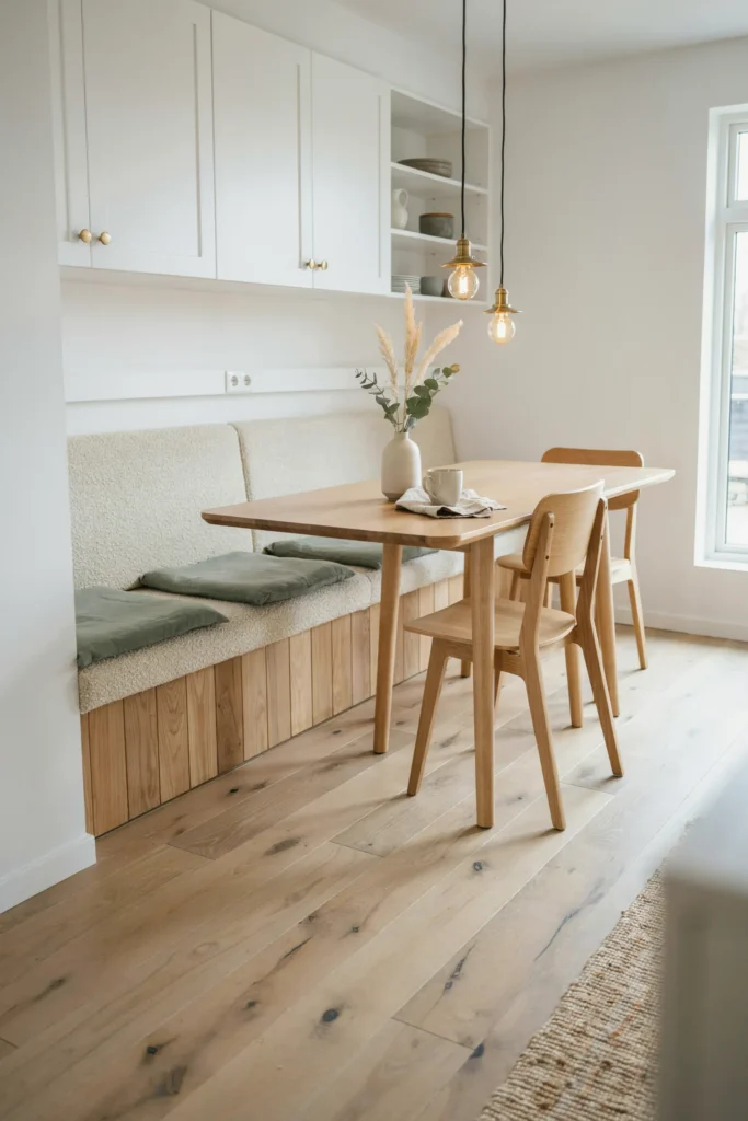22 Small Kitchen Banquette Seating Ideas Worth Stealing 20 Two-Tier Banquette Backrest