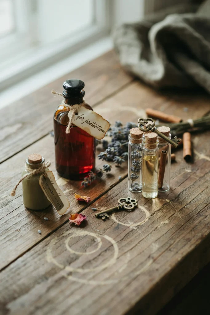 Vintage Witch Spell Bottles