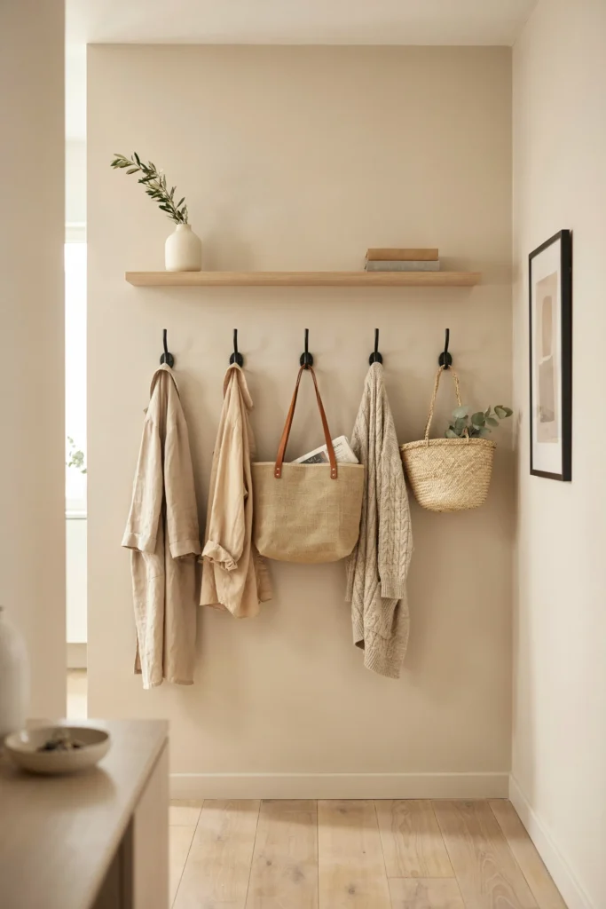 23 Narrow Entryway Ideas for Small Spaces You'll Love 3 Wall-Mounted Coat Hooks