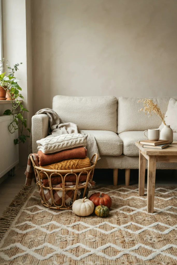 Warm Blanket Basket