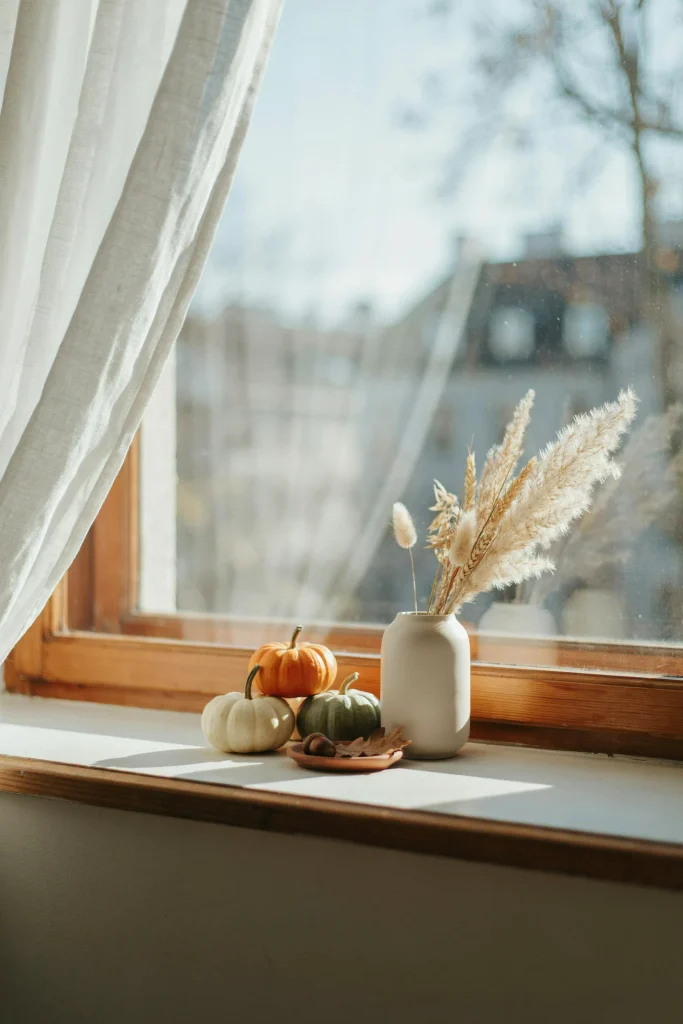 Window Sill Pumpkins