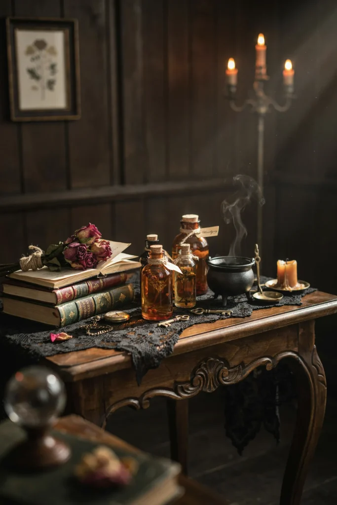 Witchy Apothecary Table