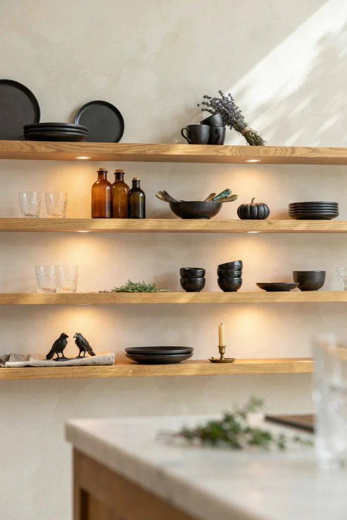 21 Gothic Halloween Decor Ideas for a Haunting 2026 21 Witchy Kitchen Shelves